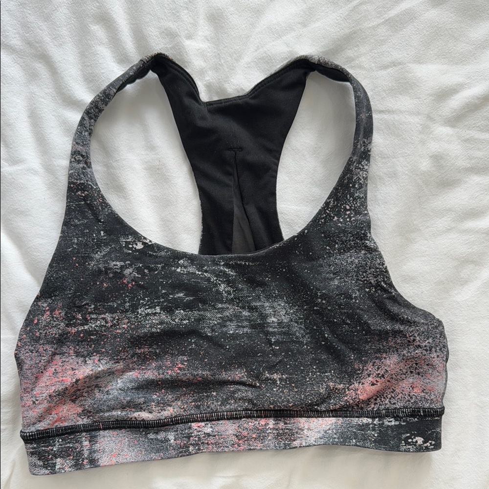 Lululemon Black and Pink Sports Bra